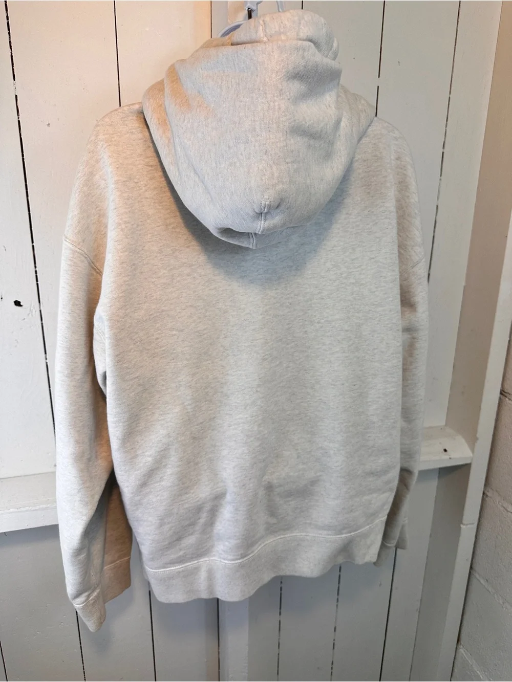 Nike Women’s Hoodie Sweatshirt – Light Heather Gray (Size M) Medium Thick Heavy